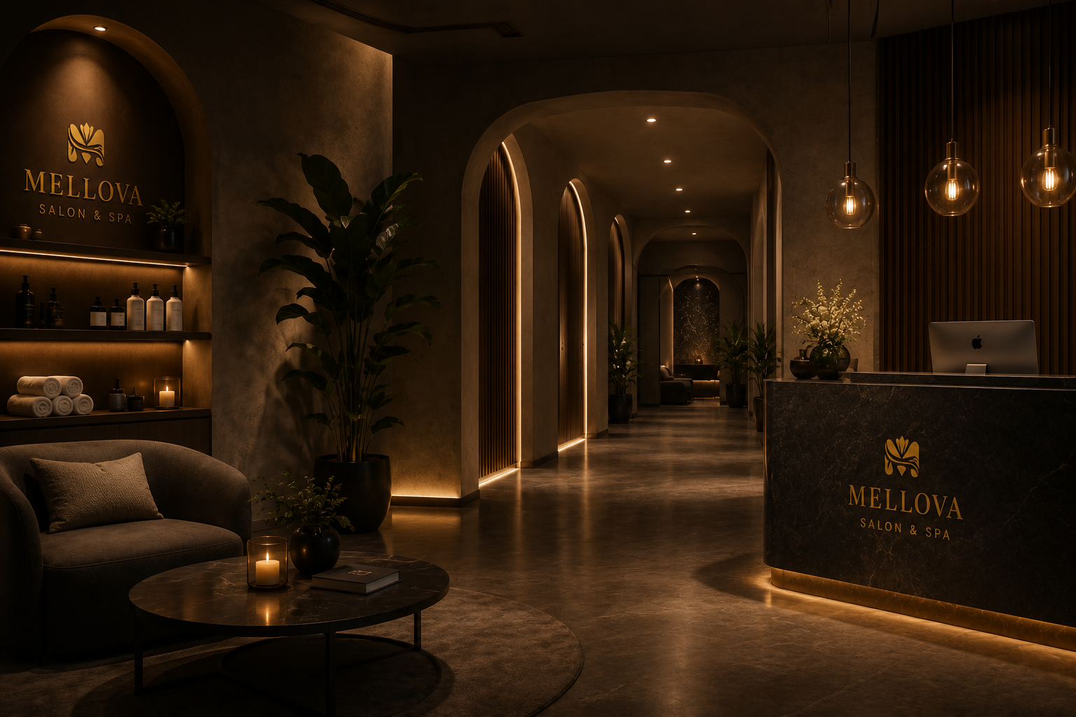 Mellova Salon & Spa Bhubaneswar luxury interior